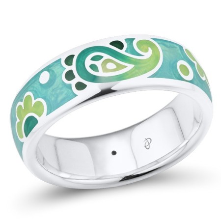Sterling Silver Ring Enamel (R303889ENM7SL925)