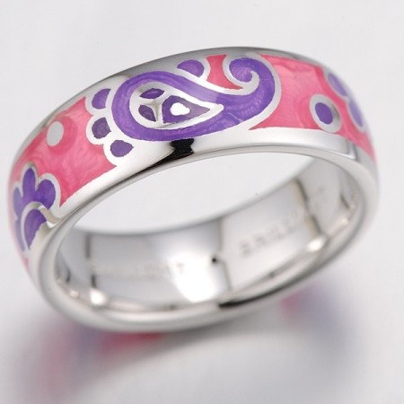 Sterling Silver Ring Enamel (R303889ENM8SL925)