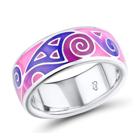 Sterling Silver Ring Enamel (R303892ENM2SL925)