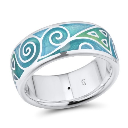 Sterling Silver Ring Enamel (R303892ENM3SL925)