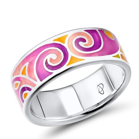 Sterling Silver Ring Enamel (R303896ENM12SL925)