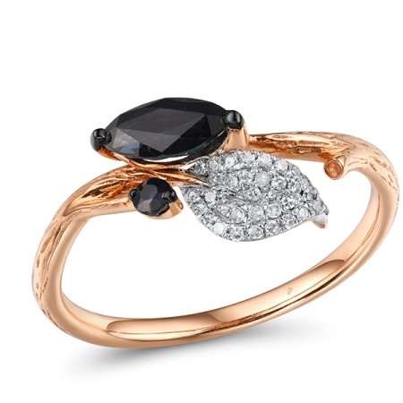 14KRWB Ring Blue Sapphire,Diamond (R304107SAP14KRWB)