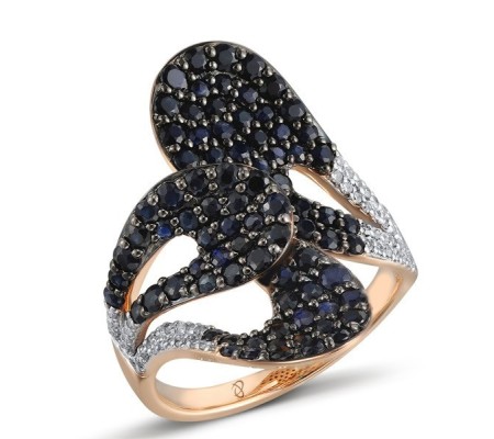 14KRWB Ring Blue Sapphire,Diamond (R304115SAP14KRWB)