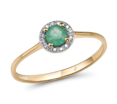 14KYW Ring Diamond,Emerald (R304204EMR14KYW) - US 6