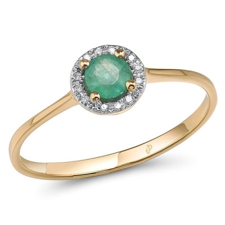 14KYW Ring Diamond,Emerald (R304204EMR14KYW) - US 6