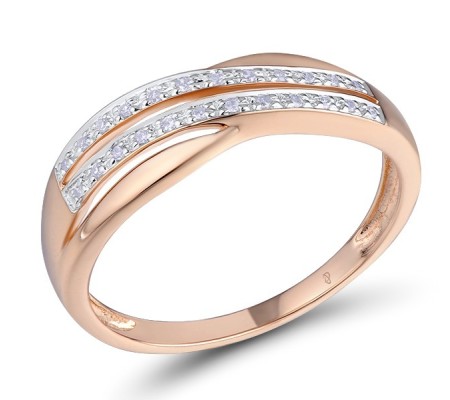 14KRW Ring Diamond (R304207DIA14KRW) - US 6.75