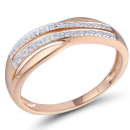 14KRW Ring Diamond (R304207DIA14KRW) - US 6.75