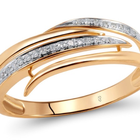 14KRW Ring Diamond (R304365DIA14KRW) - US 6.5