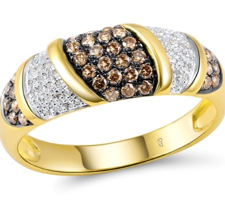 14KYWB Ring Brown Diamond,Diamond (R304369BRW14KYWB)