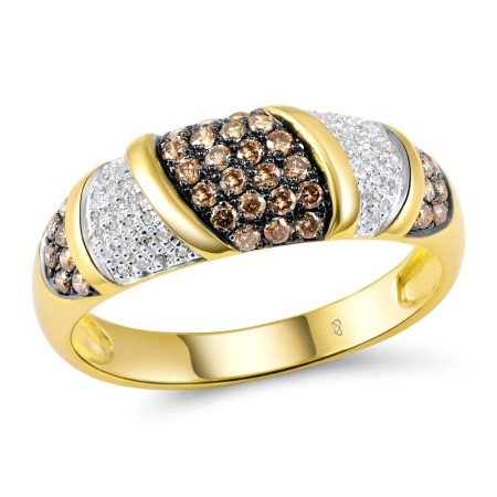 14KYWB Ring Brown Diamond,Diamond (R304369BRW14KYWB)