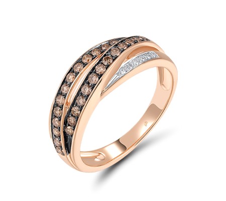 14KRWB Ring Brown Diamond,Diamond (R304372BRW14KRWB)