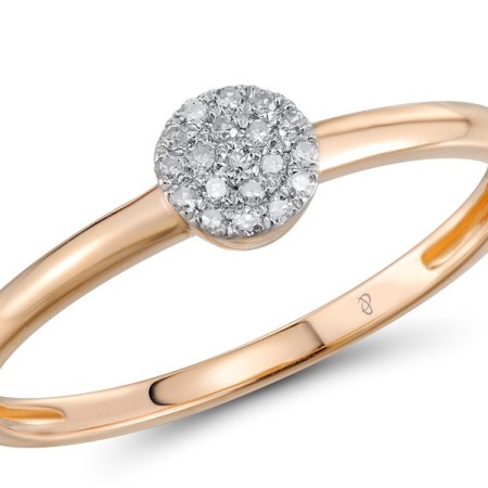 14KRW Ring Diamond (R304374DIA14KRW) - US 7