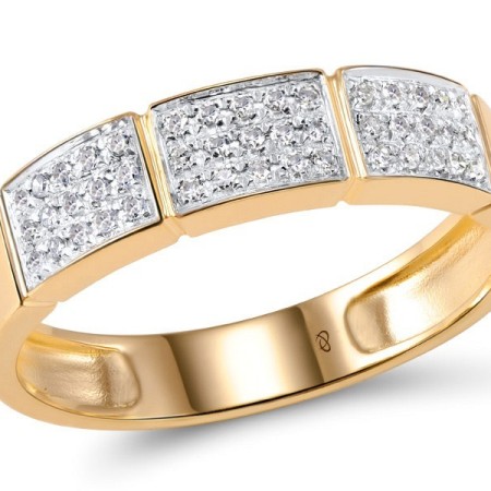 14KRW Ring Diamond (R304378DIA14KRW) - US 6.5