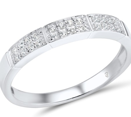 Sterling Silver Ring White Cubic Zirconia (R304379SWCZSL925) - US 5.5