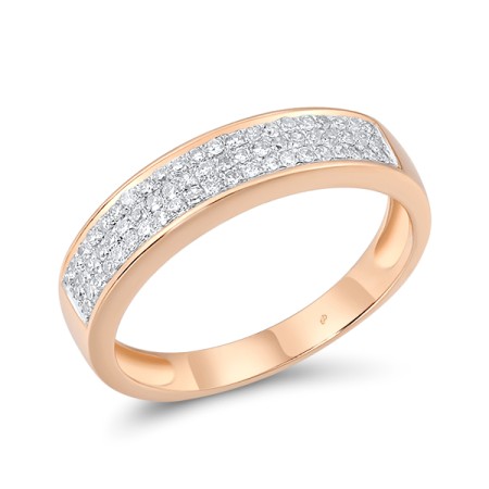 14KRW Ring Diamond (R304385DIA14KRW) - US 6.5