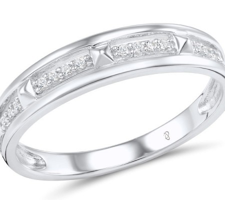 Sterling Silver Ring White Cubic Zirconia (R304388SWCZSL925)