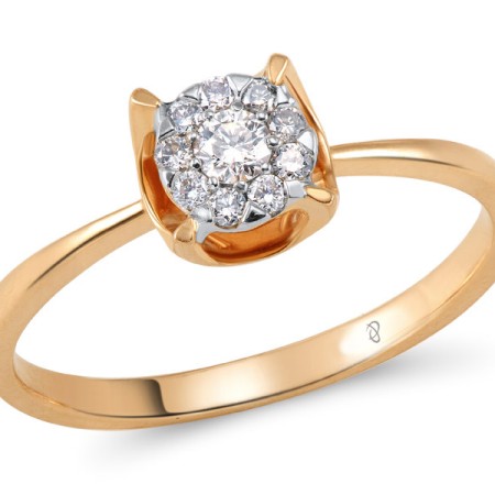 14KRW Ring Diamond (R304392DIA14KRW) - US 7