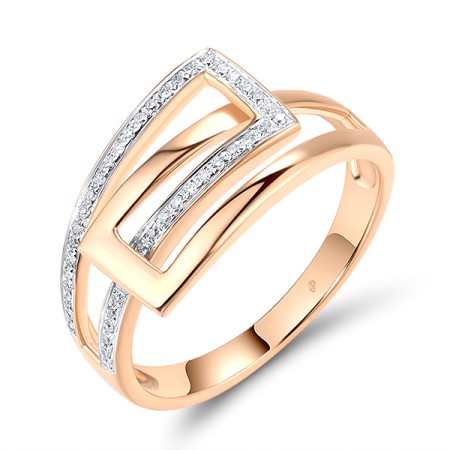 14KRW Ring Diamond (R304396DIA14KRW) - US 6.5