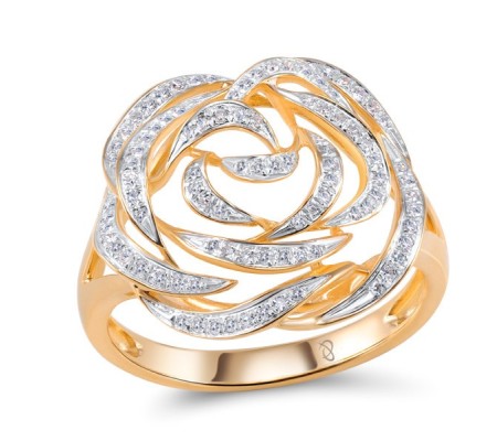 14KRW Ring Diamond (R304404DIA14KRW) - US 6