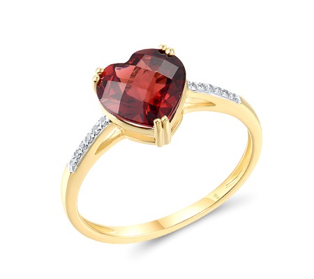 10KYW Ring Diamond,Garnet (R304411GAN10KYW)