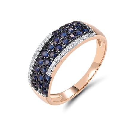14KRWB  Blue Sapphire Ring(R304418SAP14KRWB)