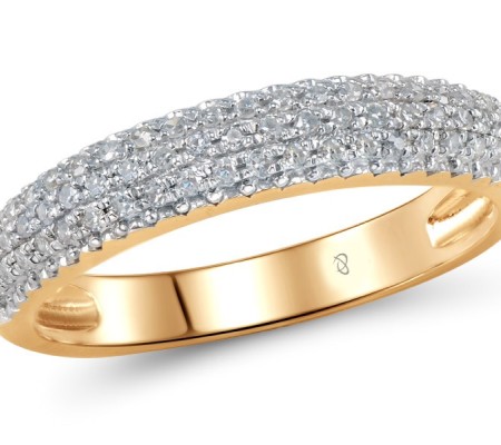 14KRW Ring Diamond (R304422DIA14KRW) - US 5.25