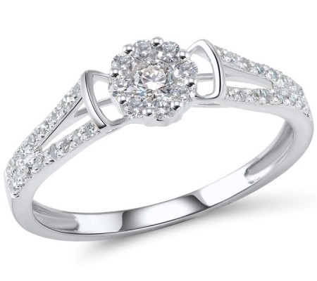 Sterling Silver Ring White Cubic Zirconia (R304429WCZSL925)