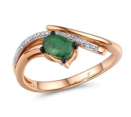 14KRWB Ring Diamond,Emerald (R304570EMR14KRWB)