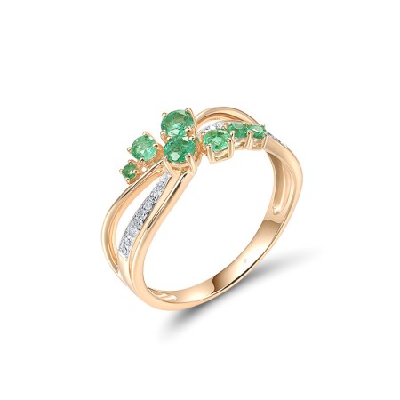 14KRW Ring Diamond,Emerald (R304697EMR14KRW)