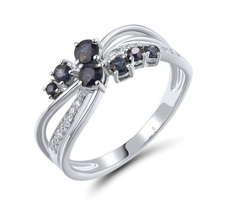 14KW  Blue Sapphire Ring  (R304697SAP14KW)