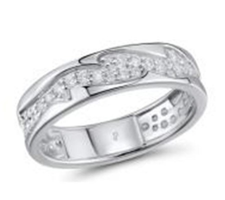 Sterling Silver Ring White Cubic Zirconia (R304755WCZSL925)
