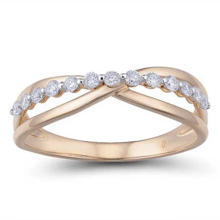 14KRW Ring Diamond (R304802DIA14KRW) - US 6.5