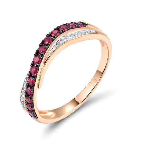 14KRWB Ring Diamond,Ruby (R304882RUY14KRWB)