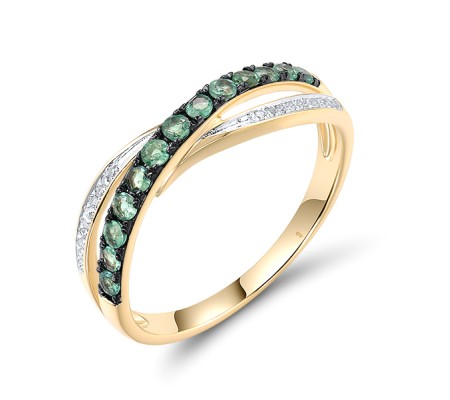 14KYWB Ring Emerald,Diamond (R304883EMR14KYWB)
