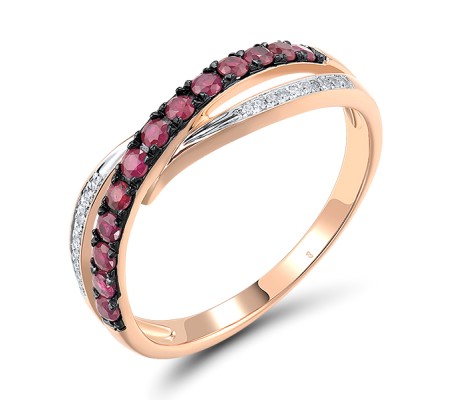 14KRWB Ring Diamond,Ruby (R304883RUY14KRWB)