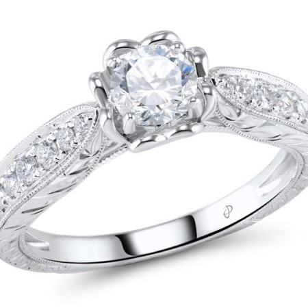 14KW Ring Diamond,White Cubic Zirconia (R304936DIZ14KW)