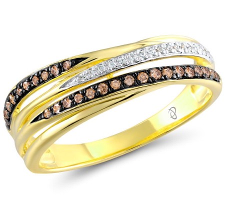 14KYWB Ring Brown Diamond,Diamond (R304990BRW14KYWB)