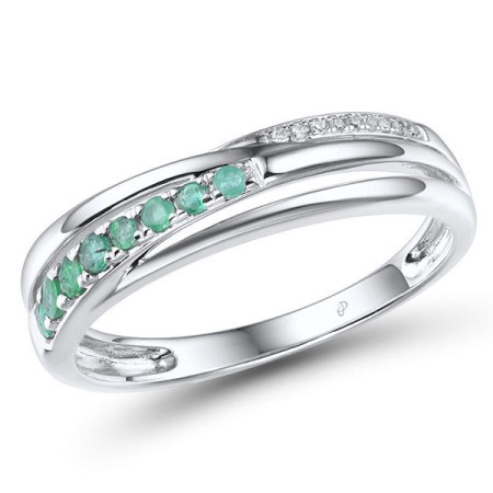 14KW Ring Diamond,Emerald (R305022AEMR14KW) - US 8