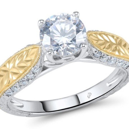 14KYW Ring Diamond,White Cubic Zirconia (R305127DIZ14KYW)