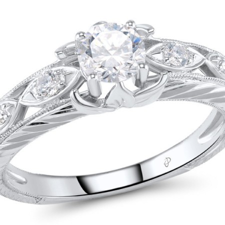 Sterling Silver Ring White Cubic Zirconia (R305128WCZSL925)