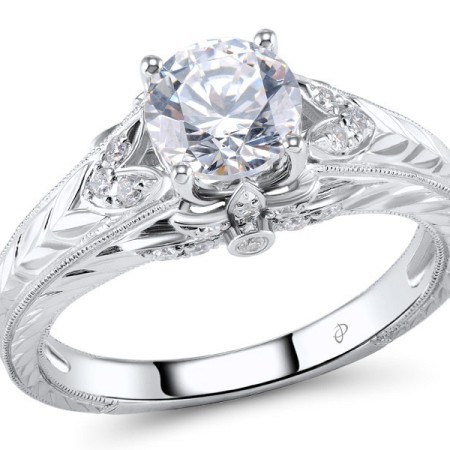 14KW Ring Diamond,White Cubic Zirconia (R305134DIZ14KW)