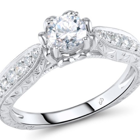 14KW Ring Diamond,White Cubic Zirconia (R305180DIZ14KW)