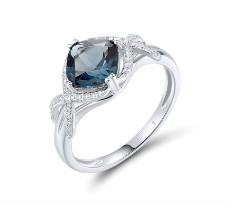 14KW  London Blue Topaz Ring (R305305LDB14KW)