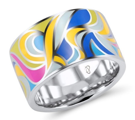 Sterling Silver Ring Enamel (R305415ENASL925)