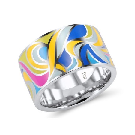 Sterling Silver Ring Enamel (R305415ENASL925)