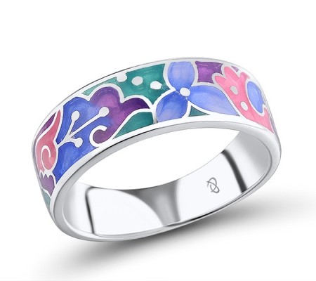 Sterling Silver Ring Enamel (R305580ENA2SL925)
