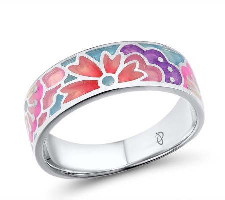Sterling Silver Ring Enamel (R305582ENA2SL925)