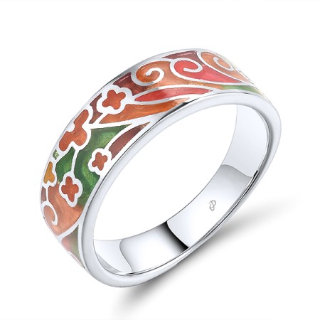 Sterling Silver Ring Enamel (R305583ENA2SL925)