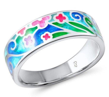 Sterling Silver Ring Enamel (R305583ENASL925)