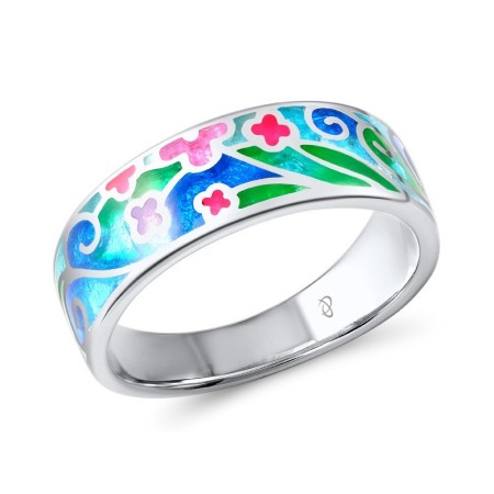 Sterling Silver Ring Enamel (R305583ENASL925)